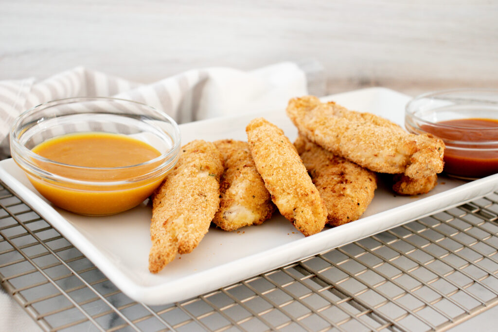 Oven Baked Chicken Strips Meal {freezer Friendly}