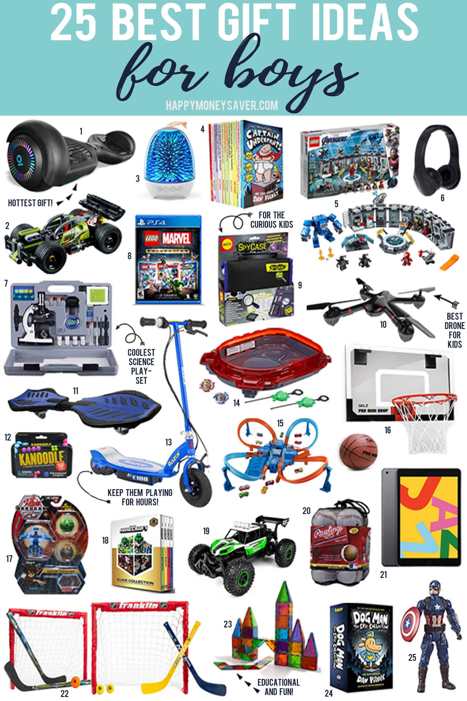 The 25 Best gifts for boys in 2021 with images of all the toys and games