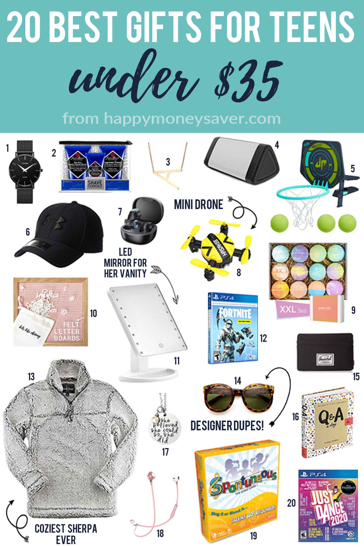 20 Best Gifts for Teens under $35 in 2020  Happy Money Saver