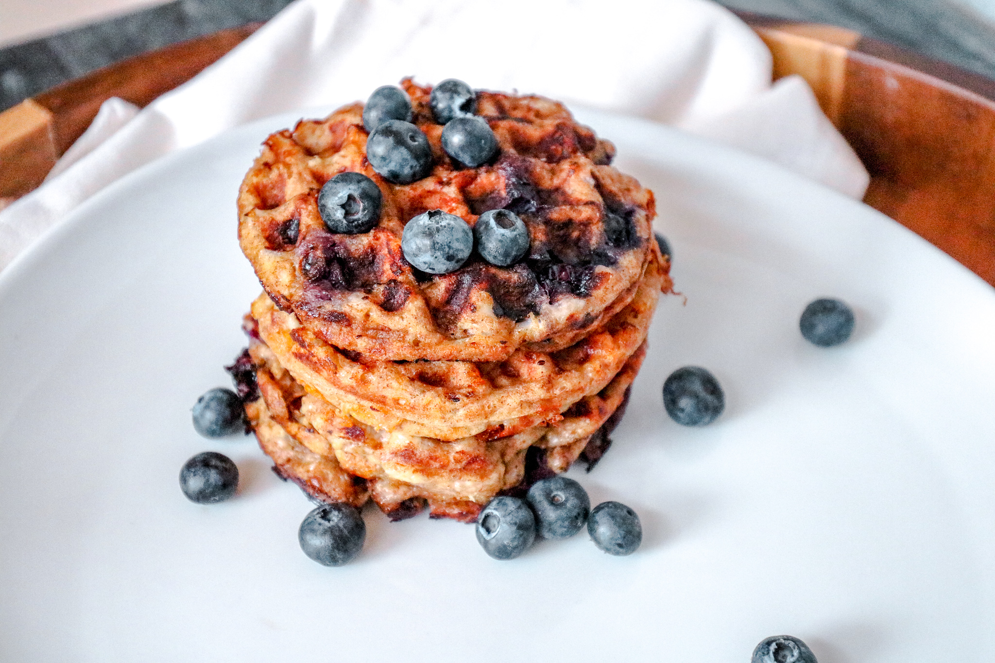 Blueberry Keto Chaffles {Freezer Meal} Happy Money Saver