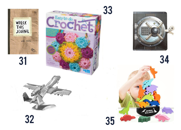 Best Gifts for Kids under $15 - Toys and games for kids on white background  numbers 31-35