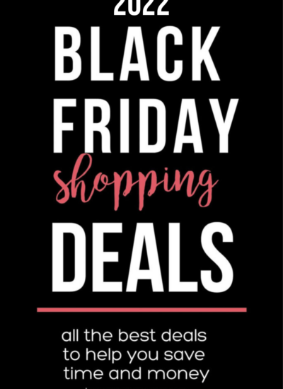 Text: "2022 Black Friday shopping Deals - all the best deals to help you save time and money."
