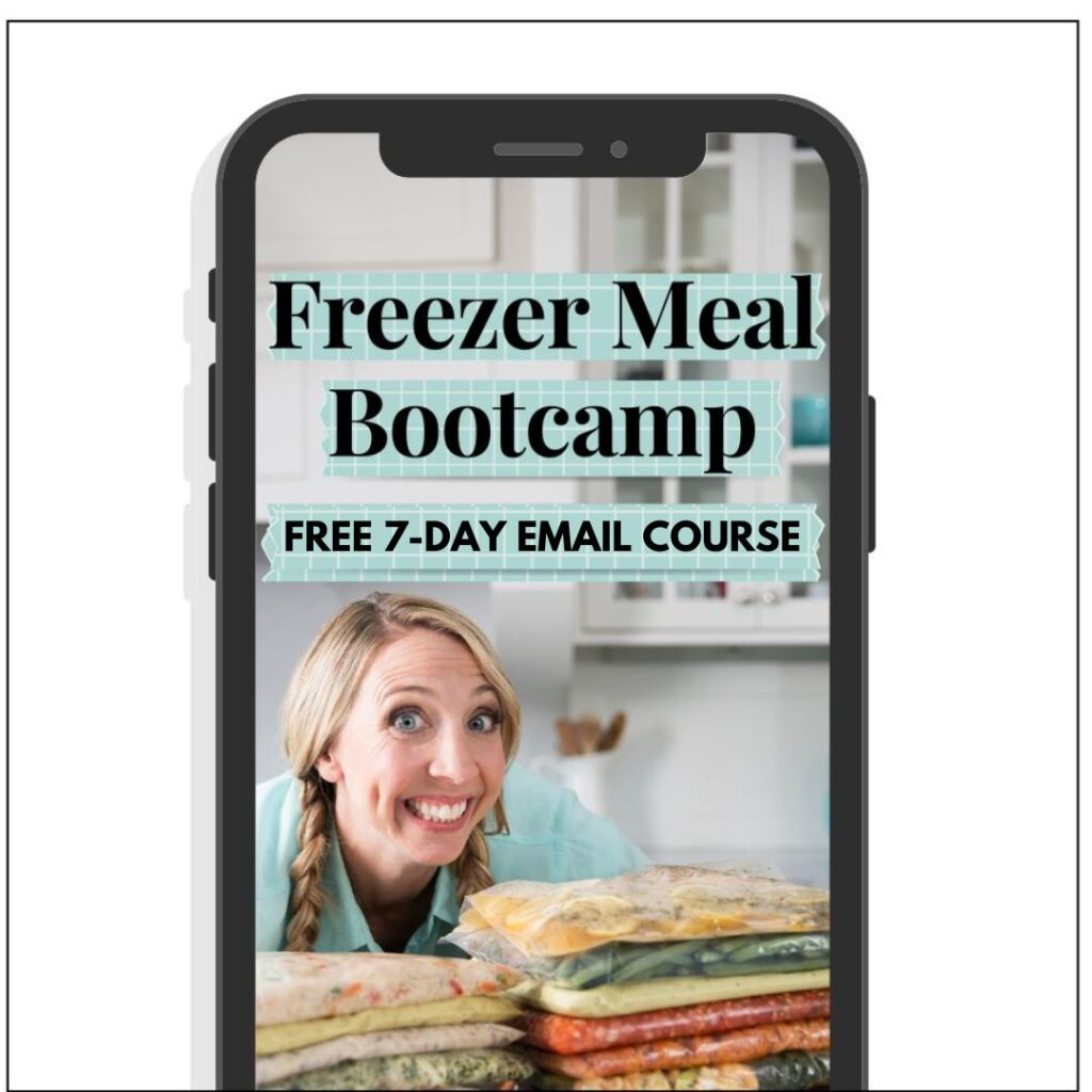 Freezer Meal Bootcamp phone.
