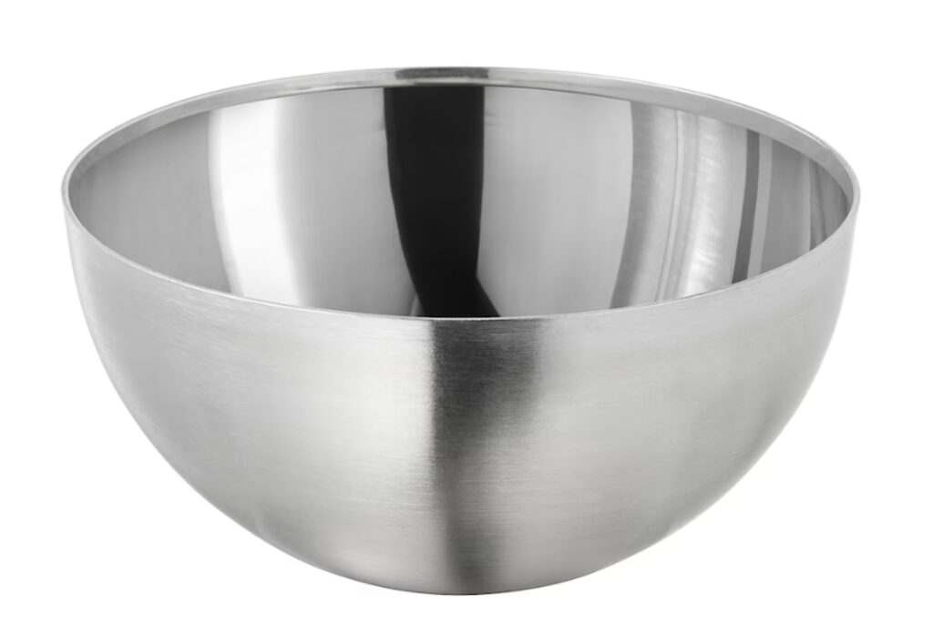 large ikea silver bowl