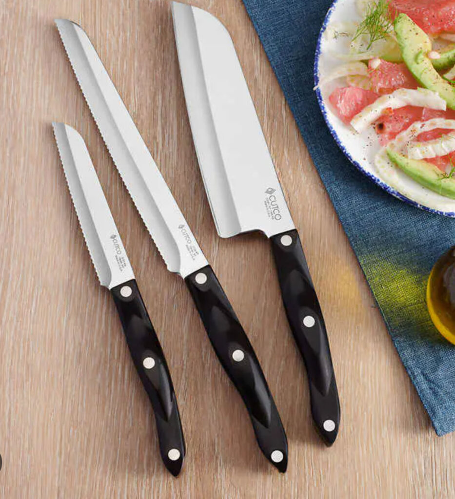 cutco knifes set of three