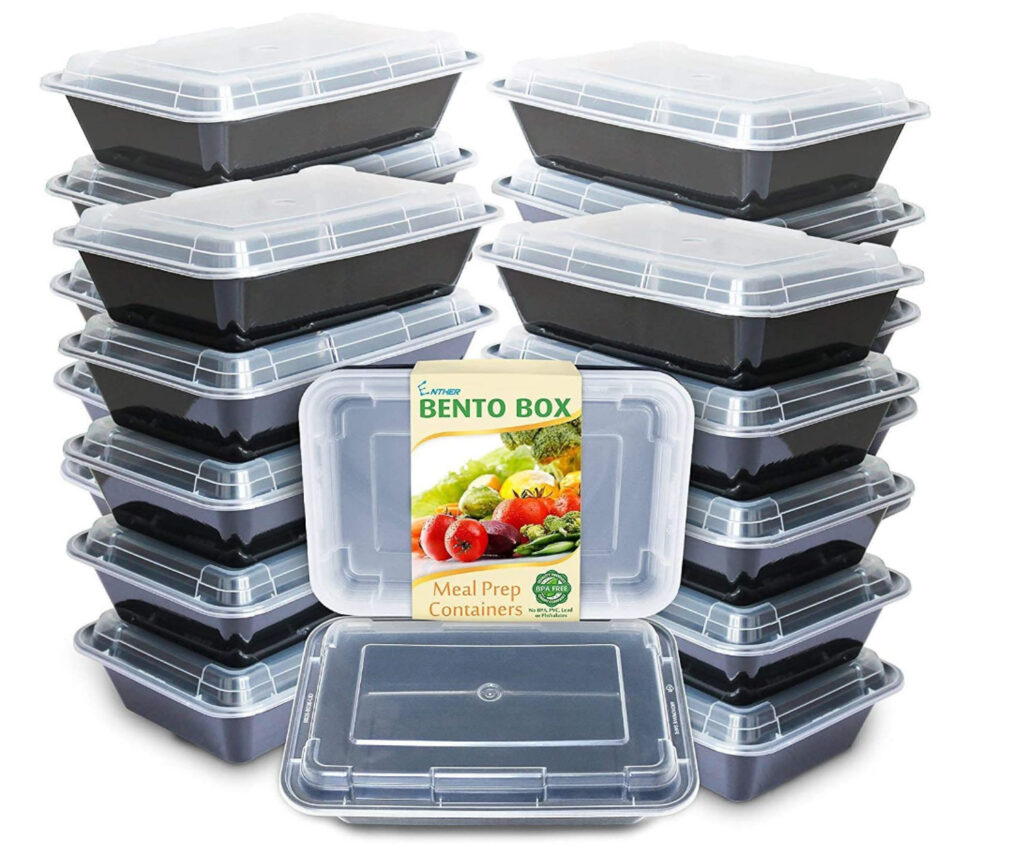 bento box lidded containers stacked up