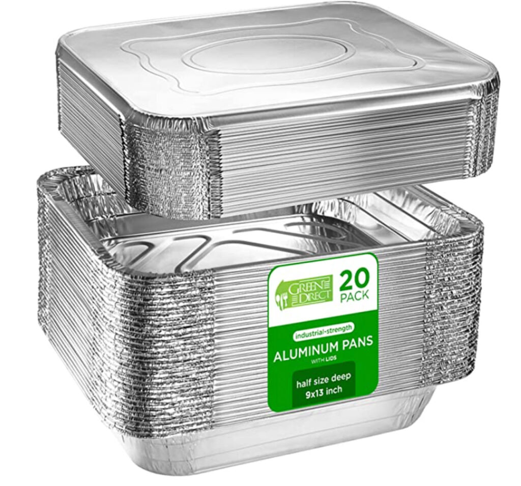 20 pack foil pans with lids