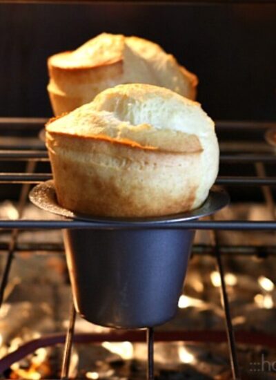 Vintage Popover Recipes in oven